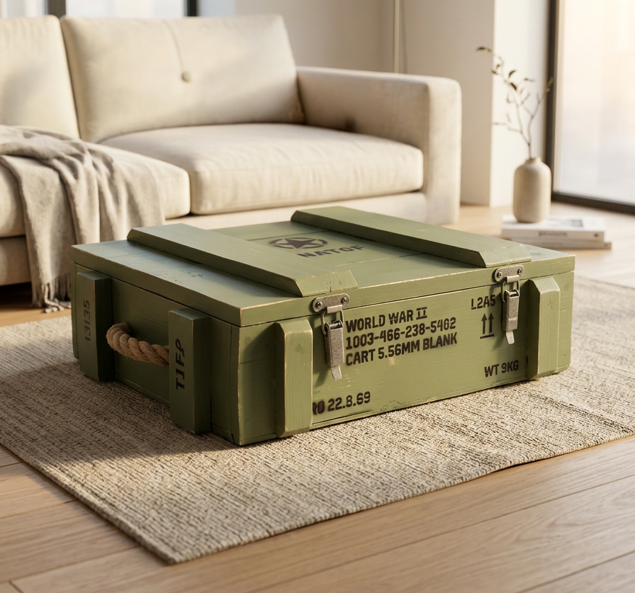 Ammo Crate | Coffee table Storage