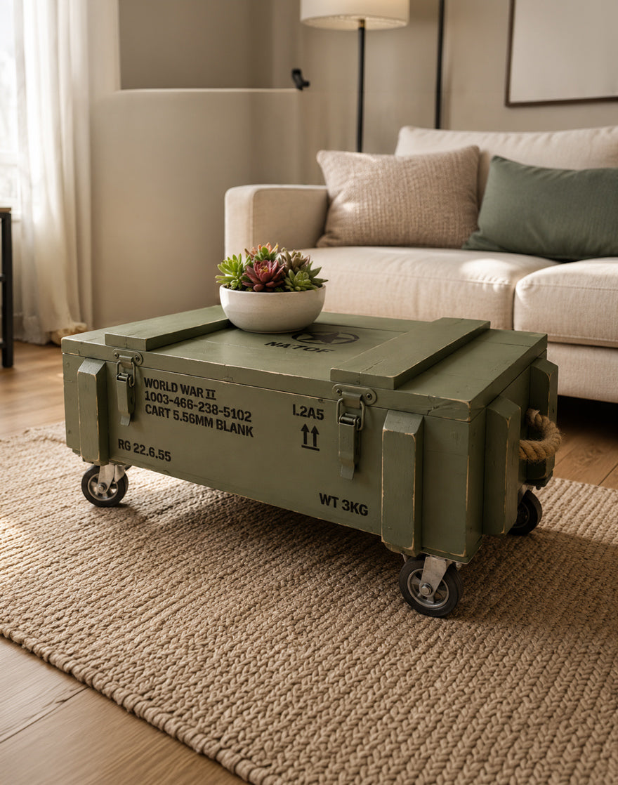 Ammo Crate | Coffee table Storage