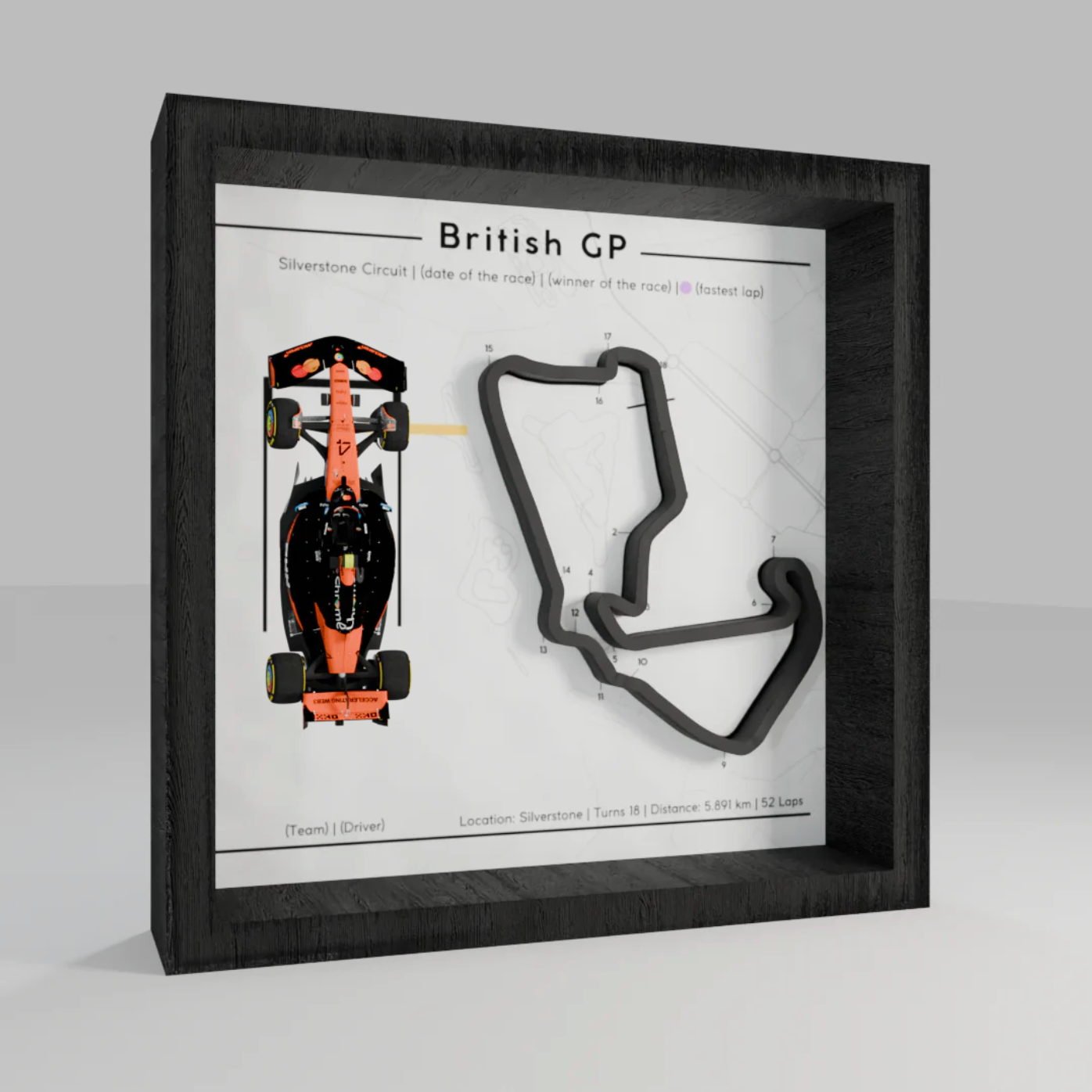 F1 - 3d track frames