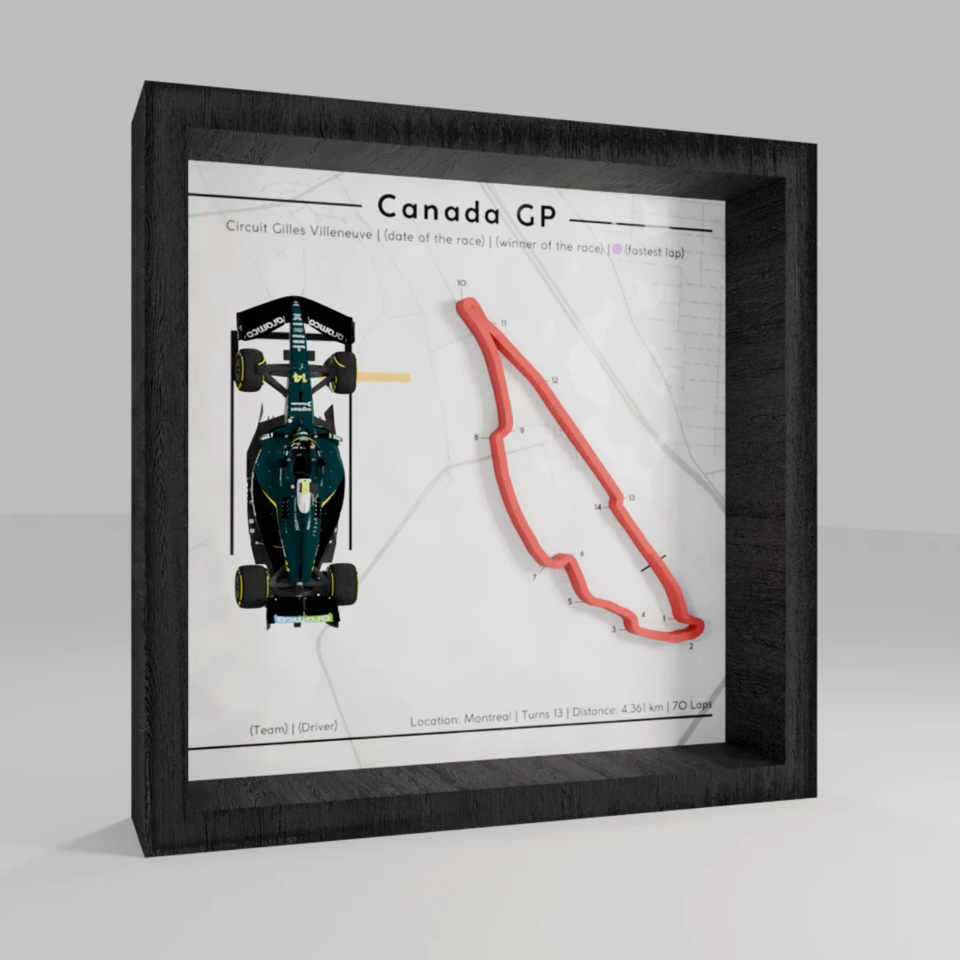 F1 - 3d Track Frames