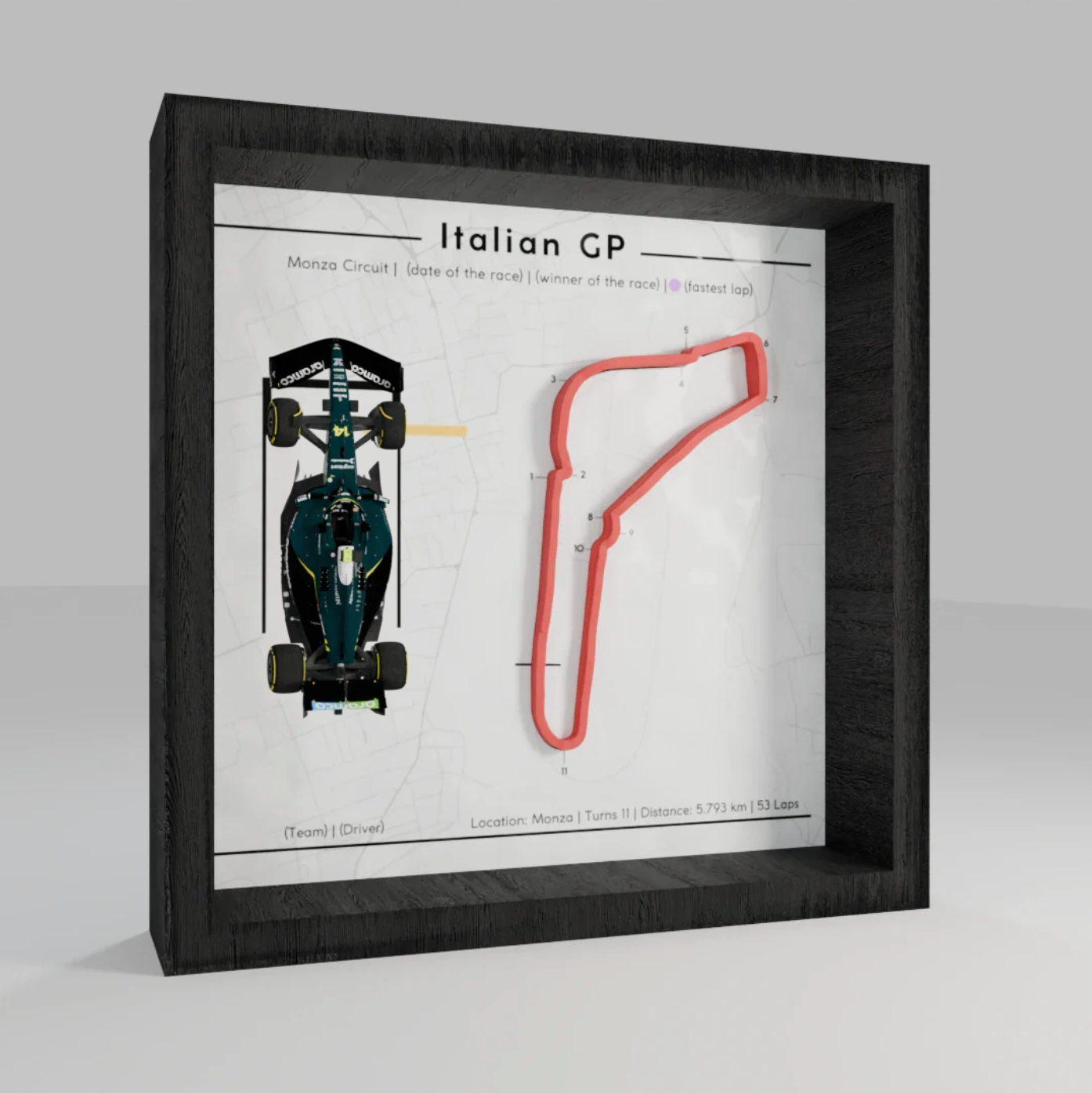 F1 - 3d Track Frames