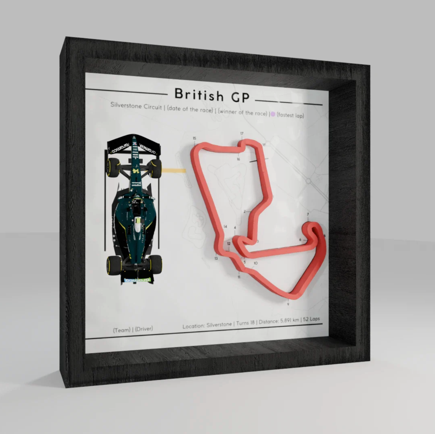 F1 - 3d track frames