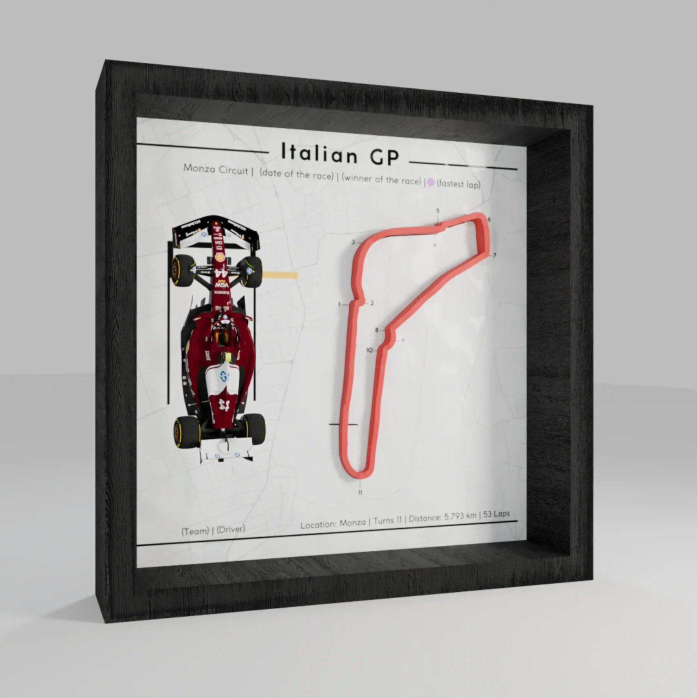 F1 - 3d Track Frames