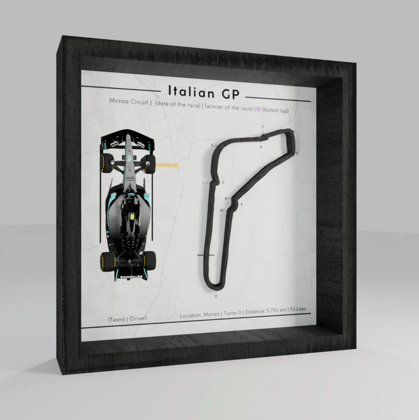 F1 - 3d Track Frames